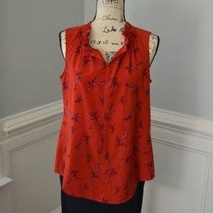 Cabi Sprig Red Blouse Tank S VGUC 5222